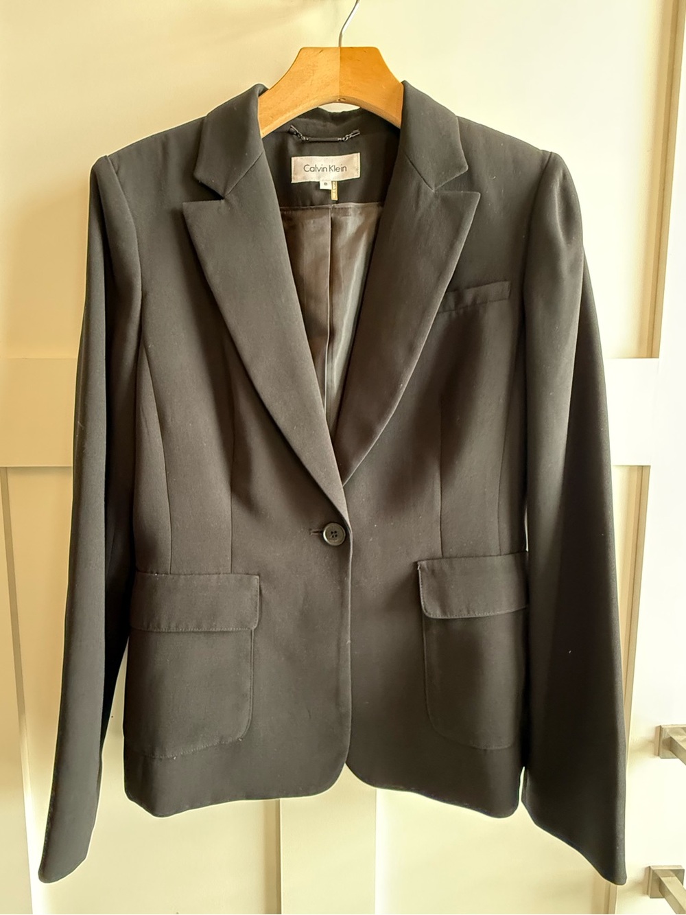 Calvin Klein Black Single-Button Women's Blazer